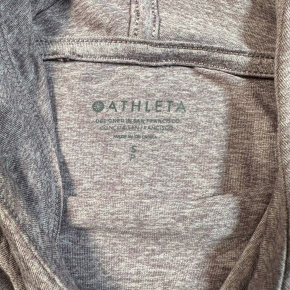 Athleta Hoodie Heathered Pink Size Small - Picture 4 of 6
